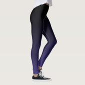 Meestal zwart naar Paars ombre gradiënt vervagen Leggings (Rechts)