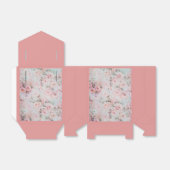 Meestal zwarte tinten roze boho land floral bedankdoosjes (Uitgevouwen)