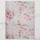 Meestal zwarte tinten roze boho land floral flyer (Achterkant)