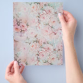 Meestal zwarte tinten roze boho land floral flyer (Hand)