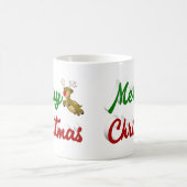 Meeste kerstgevierde rendierscript koffiemok (Center)