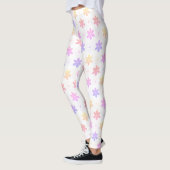 MEESTE KLEINE STROMEN BLEKE PINKGEEL LILA KLEUR LEGGINGS (Links)