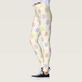 MEESTE KLEINE STROMEN BLEKE PINKGEEL LILA KLEUR LEGGINGS (Links)