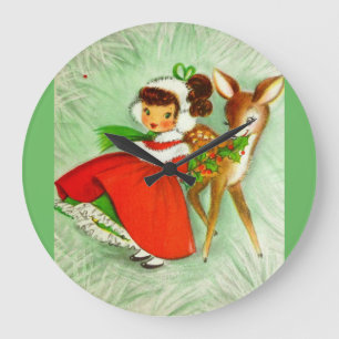 Meeste Mooi Vintage Herten & het Meisje van Grote Klok
