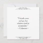 Meeste Sjabloon in bijwonen familiereünie Kaart (Achterkant)