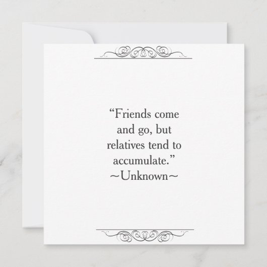 Meeste Sjabloon in bijwonen familiereünie Kaart (Achterkant)