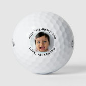 Meeste T-shirt-Riffic DAD Gepersonaliseerd schatti Golfballen (Voorkant)