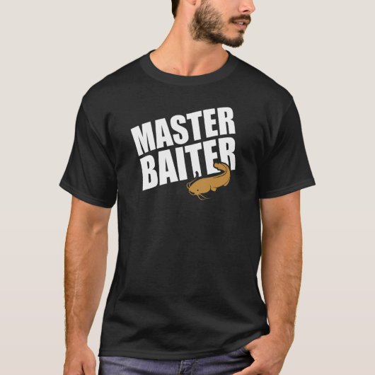 Meester Aaseter  Meerval Jager 4 T-shirt (Voorkant)