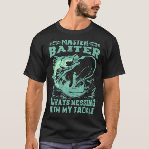 Meester Aasvisser Visser Visser Reiziger Kampeerde T-shirt