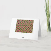 Meester ambachtsman, Quilts Kaart (Achterkant)