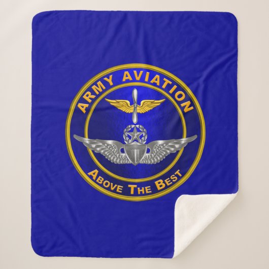 Meester Aviation Wings Sherpa Deken (Voorkant)