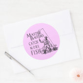 MEESTER BAITERS VANGT MEER VIS RONDE STICKER (Envelop)