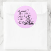 MEESTER BAITERS VANGT MEER VIS RONDE STICKER (Tas)