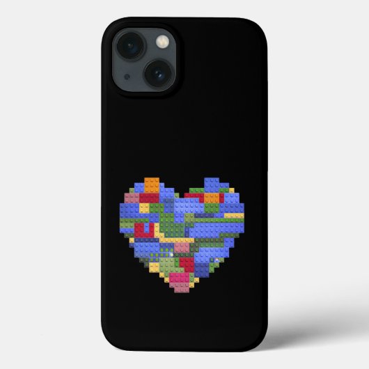 Meester Bouwer Blok Baksteen Hart Valentin Case-Mate iPhone Case (Achterkant)
