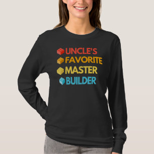 Meester Bouwer Cute Blok Bouwen Vintage Voor Ne T-shirt