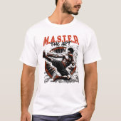 Meester De Kunst Kickboksen Ontwerp T-shirt (Voorkant)