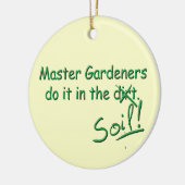 Meester Gardeners doen het in de bodem Keramisch Ornament (Links)