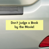 Meester geen boek van de film! bumpersticker (Op auto)
