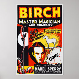Meester Goochelaar, 1930. Oude Reclame Poster