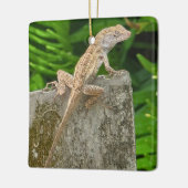 Meester in camouflage keramisch ornament (Links)