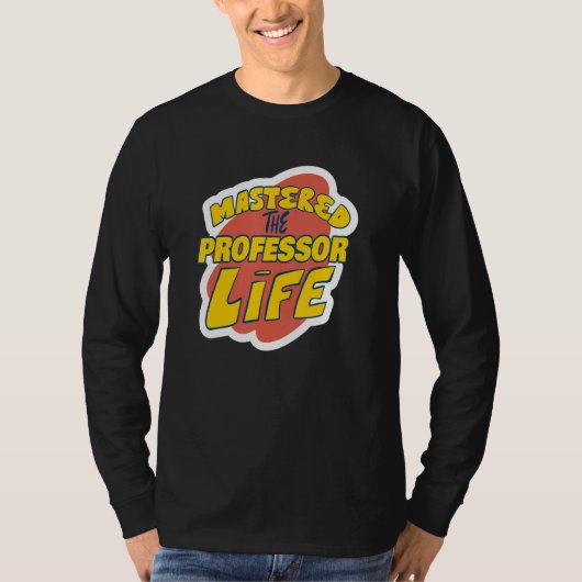 Meester in het Professorenleven Funny Professor Ge T-shirt (Voorkant)