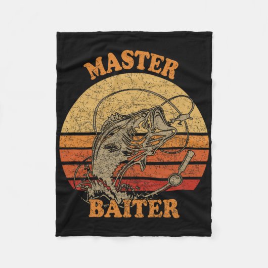 Meester Iter Grappige Vissen Fleece Deken (Voorkant)