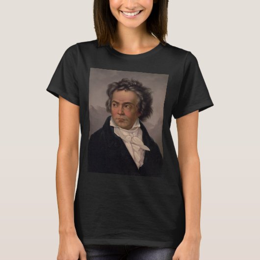 Meester Ludwig Beethoven Symfonie Muziek Componist T-shirt (Voorkant)