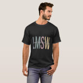 Meester maatschappelijk werker Boho LMSW T-shirt (Voorkant volledig)