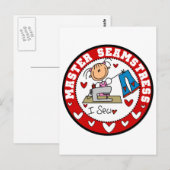 Meester Naaister Briefkaart (Voorkant / Achterkant)