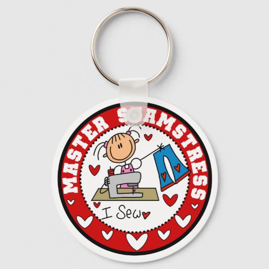 Meester Naaister Sleutelhanger (Voorkant)