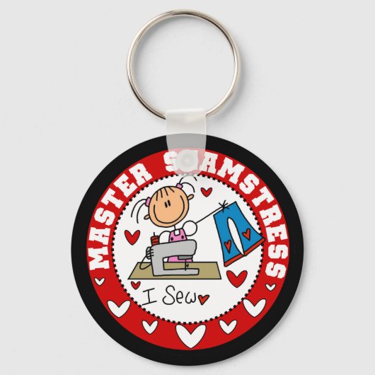 Meester Naaister Sleutelhanger (Voorkant)