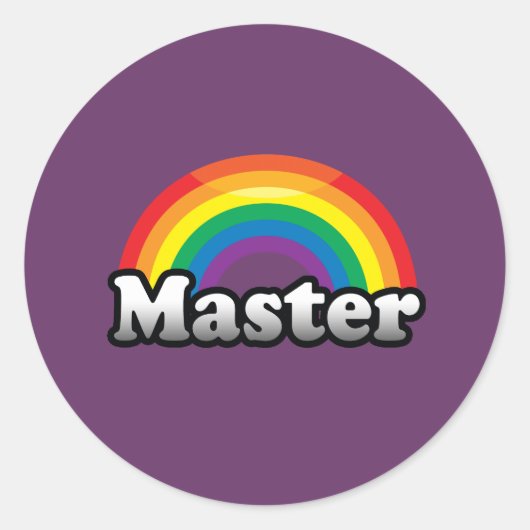 MEESTER PRIDE RONDE STICKER (Voorkant)