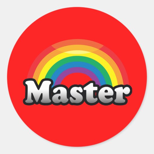 MEESTER PRIDE RONDE STICKER (Voorkant)