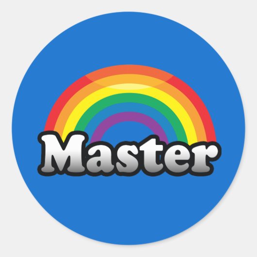 MEESTER PRIDE RONDE STICKER (Voorkant)