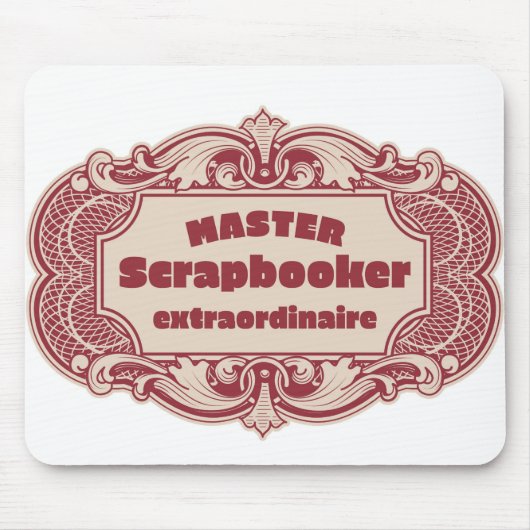 Meester Schrapboekmaker Extraordinaire Muismat (Voorkant)