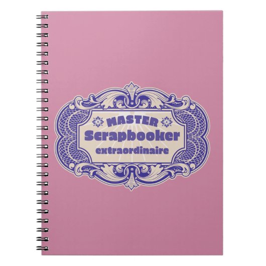 “Meester Scrapbooker Extraordinaire” Notitieboek (Voorkant)