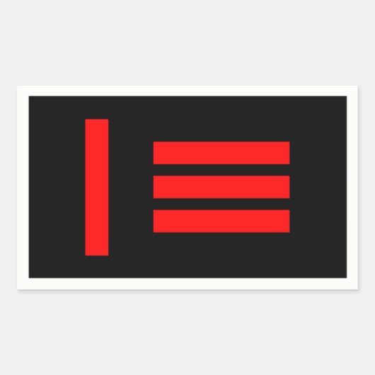 Meester/slaaf Rechthoekige Sticker (Voorkant)