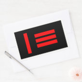Meester/slaaf Rechthoekige Sticker (Envelop)