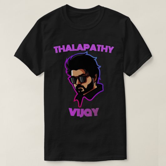meester thalapathy vijay illustratie tri-blend t-shirt (Design voorkant)