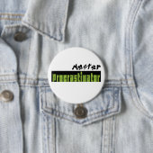 Meester Uitsteller - Grote Knop Ronde Button 7,6 Cm (In situ)