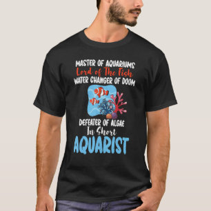 Meester van Aquaria Heer van de Vis Watervormer T-shirt
