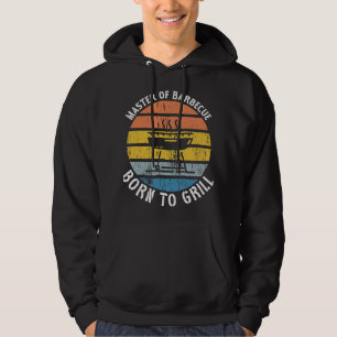 Meester van Barbecue Geboren naar Grill BBQ Grill Hoodie