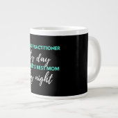 Meester van de beste moeder ter wereld grote koffiekop (Voorkant rechts)