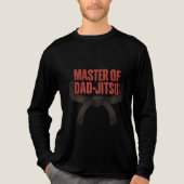 Meester van de dad-jitsu Tri-Blend shirt (Voorkant volledig)