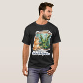 Meester van de glazen doos - Aquascaping kat T-shirt (Voorkant volledig)