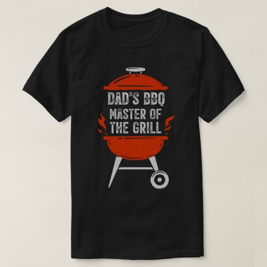 Meester van de grill papa grillen t-shirt (Design voorkant)