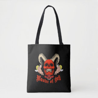Meester van de Helse Gotische Schedel en Cherubijn Tote Bag