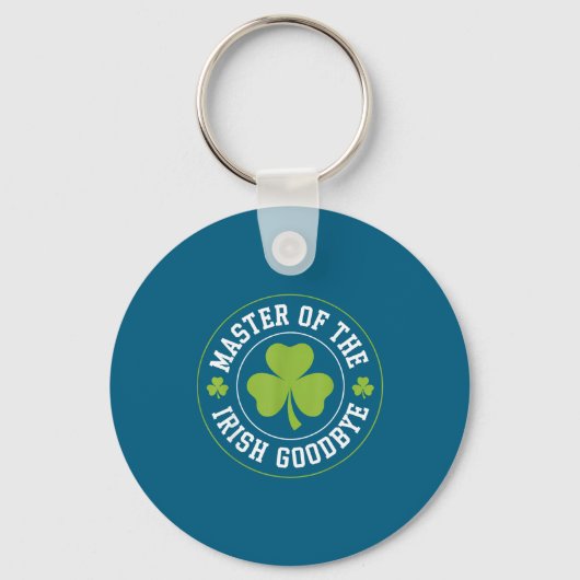 Meester van de Ierse Afscheid Grappige St. Patrick Sleutelhanger (Voorkant)