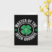 Meester van de Ierse Afscheid St. Patrick's Day Kaart (Gele Bloem)