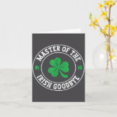 Meester van de Ierse Afscheid St. Patrick's Day  Kaart (Gele Bloem)
